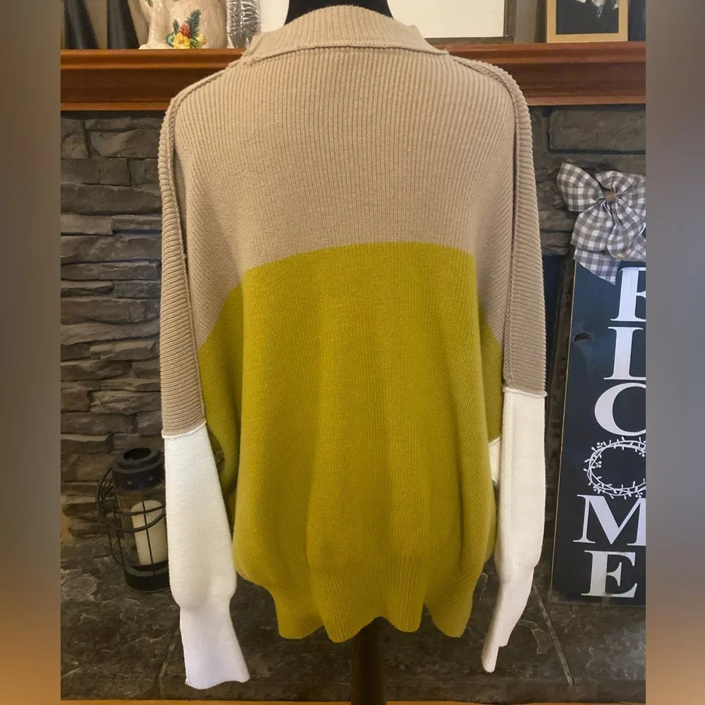 Free People Oversized Easy Street Sweater